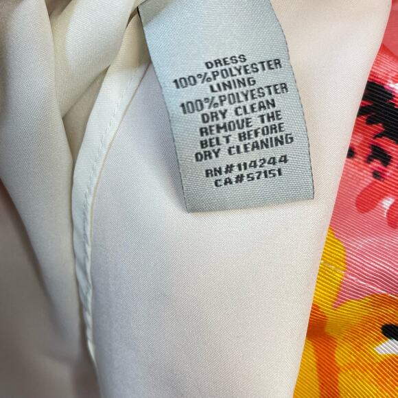 Eliza J Floral Fit and Flare Faille Sleeveless Open Back Classic Dress womens 2 - Picture 14 of 14